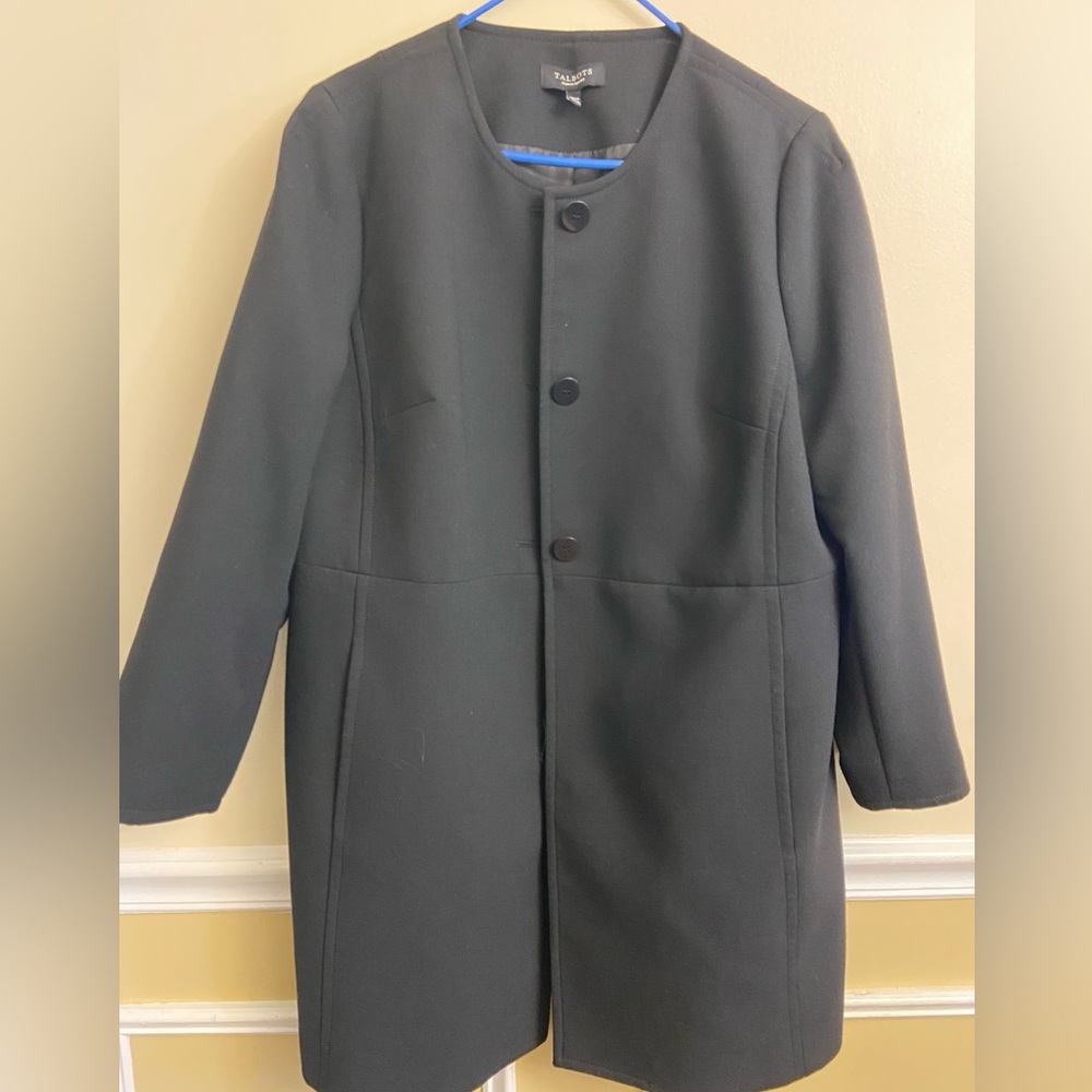 Talbots 3 button blazer/topper w/ pockets
